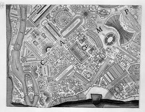 キャンパスマルティウスの地図 作： Robert Adam